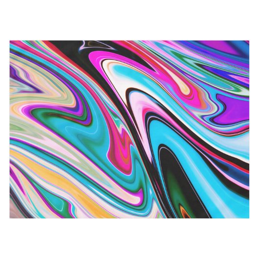 抽象芸術スワーズ大理石テクスチャ テーブルクロス (正面(横))