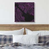 抽象芸術スワーズGuitar Canvas Print, Purple キャンバスプリント (インサイチュ (寝室))