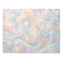 抽象芸術スワールカラーアート ノートパッド