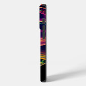 抽象芸術スワールパープル金ゴールドグリーンピンクイエロー Case-Mate iPhoneケース (裏面 / 左)