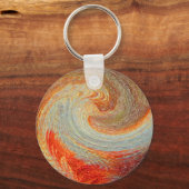 抽象芸術スワールGroovy年間ファミリ懇親会 キーホルダー (裏面)