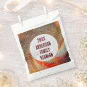 抽象芸術スワールGroovy年間ファミリ懇親会 フェイバーバッグ (クリップ留めされた状態)