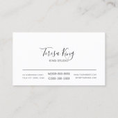 抽象芸術ス絵を描プラスバラ/オレンジ色ID566 名刺 (裏面)