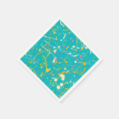 抽象芸術ス絵を描プラン スタンダードカクテルナプキン (角)