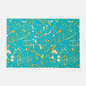 抽象芸術ス絵を描プラン ドアマット (正面)