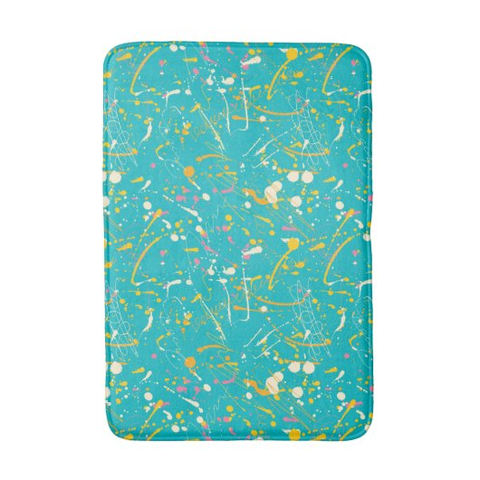 抽象芸術ス絵を描プラン バスマット (正面縦)