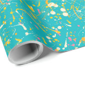 抽象芸術ス絵を描プラン ラッピングペーパー (ロールコーナー)