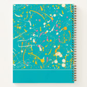 抽象芸術ス絵を描プラン |名前の追加 ノートブック (裏面)