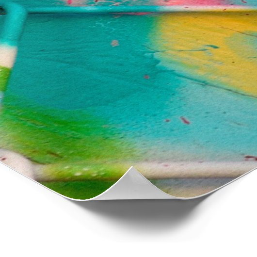 抽象芸術ス絵を描プレーテクスチャー背景,通り, ポスター (角)