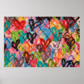 抽象芸術ス絵を描プレーテクスチャー背景,通り, ポスター (正面)