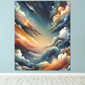 抽象芸術ス絵を描プ キャンバスプリント (インサイチュ (ウッドフロア))