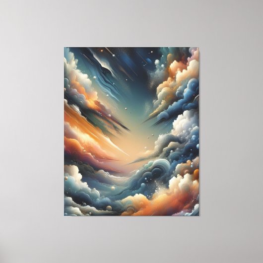 抽象芸術ス絵を描プ キャンバスプリント (正面)