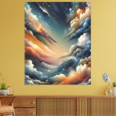 抽象芸術ス絵を描プ キャンバスプリント (インサイチュ (リビング))