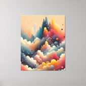 抽象芸術ス絵を描プ キャンバスプリント (正面)