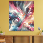 抽象芸術ス絵を描プ キャンバスプリント (インサイチュ (リビング))