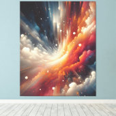 抽象芸術ス絵を描プ キャンバスプリント (インサイチュ (ウッドフロア))