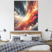 抽象芸術ス絵を描プ キャンバスプリント (インサイチュ (寝室))