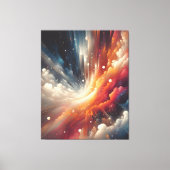 抽象芸術ス絵を描プ キャンバスプリント (正面)