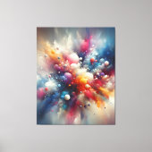 抽象芸術ス絵を描プ キャンバスプリント (正面)