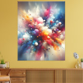 抽象芸術ス絵を描プ キャンバスプリント (インサイチュ (リビング))