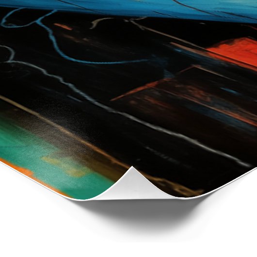 抽象芸術ス絵画プレー技術 ポスター (コーナー)