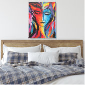 抽象芸術ス絵画プレー キャンバスプリント (インサイチュ (寝室))