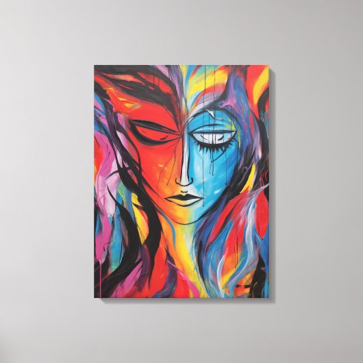 抽象芸術ス絵画プレー キャンバスプリント (正面)