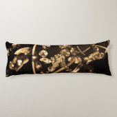 抽象芸術セピア結晶シャンデリア ボディピロー (裏面)