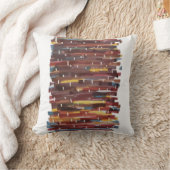 抽象芸術セピア クッション (ブランケット)