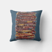 抽象芸術セピア クッション (裏面)