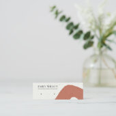 抽象芸術セラミックテラコッタスタッドイヤリングディスプレイ スキニー名刺 (スタンド正面)