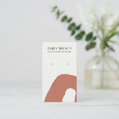 抽象芸術セラミックテラコッタスタッドイヤリングディスプレイ 名刺 (スタンド正面)