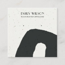 抽象芸術セラミック白黒スタッドイヤリングディスプレイ