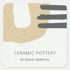 抽象芸術セラミック組織黄斑 スクエアシール