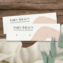 抽象芸術セラミック赤面ピーチスタッドイヤリングディスプレイ スキニー名刺