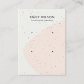 抽象芸術セラミック赤面波2スタッドイヤリングディスプレイ 名刺 (正面)