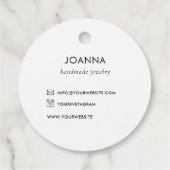 抽象芸術セラミック黄斑形状ロゴ フェイバータグ (裏面)