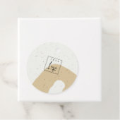 抽象芸術セラミック黄斑形状ロゴ フェイバータグ (インサイチュ)