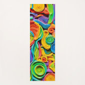 抽象芸術セラミック ヨガマット (正面)