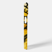 抽象芸術セルのグリッド（黄色と黒） Case-Mate iPhoneケース (裏面 / 右)