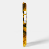 抽象芸術セルのグリッド（黄色と黒） Case-Mate iPhoneケース (裏面 / 左)