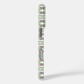 抽象芸術セージとピンクの花細胞 Case-Mate iPhoneケース (裏面 / 右)