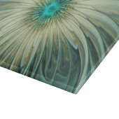 抽象芸術セージ緑ファンタジーフラワーフラクタルアート カッティングボード (角)