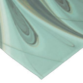 抽象芸術セージ緑ファンタジーフラワーフラクタルアート テーブルクロス (アングル)