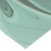 抽象芸術セージ緑ファンタジーフラワーフラクタルアート テーブルクロス (アングル)