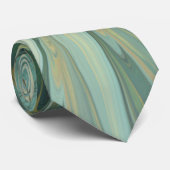 抽象芸術セージ緑ファンタジーフラワーフラクタルアート ネクタイ (ロール)
