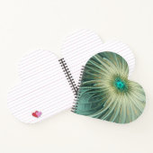 抽象芸術セージ緑ファンタジーフラワーフラクタルアート ノートブック (内部)