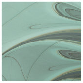 抽象芸術セージ緑ファンタジーフラワーフラクタルアート ファブリック (見本)