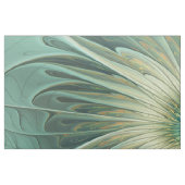 抽象芸術セージ緑ファンタジーフラワーフラクタルアート ファブリック (ファットクウォーター)