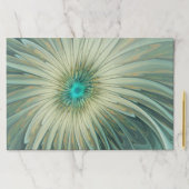 抽象芸術セージ緑ファンタジーフラワーフラクタルアート ペーパーパッド (インサイチュ)